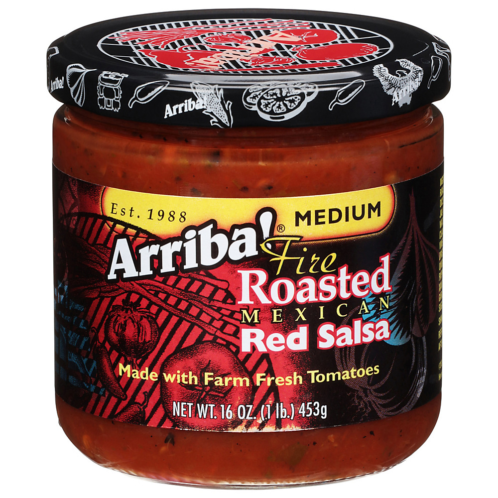 Calories in Arriba! Medium Fire Roasted Mexican Red Salsa, 16 oz