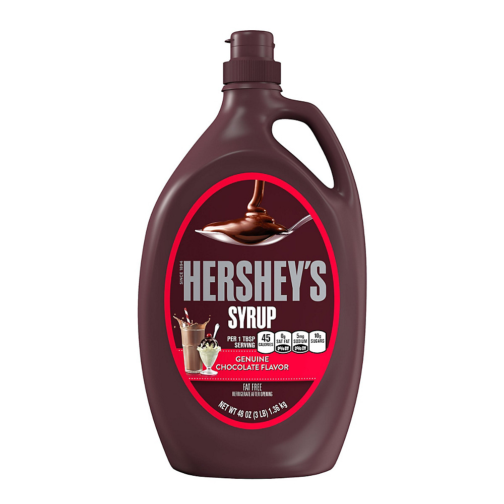 Calories in Hershey's Chocolate Syrup Baking Supplies Bottle, 48 oz
