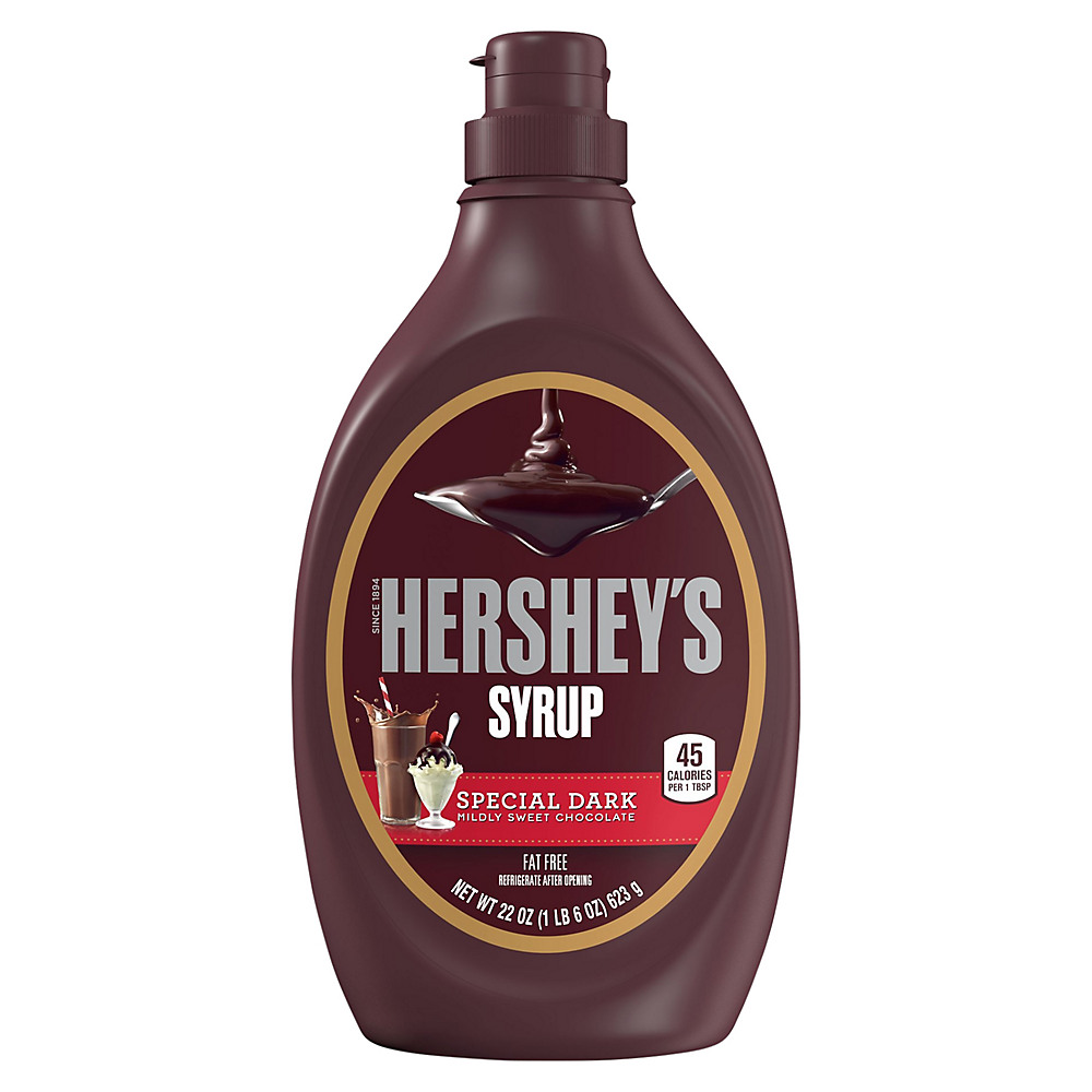 Calories in Hershey's Special Dark Chocolate Syrup, 22 oz