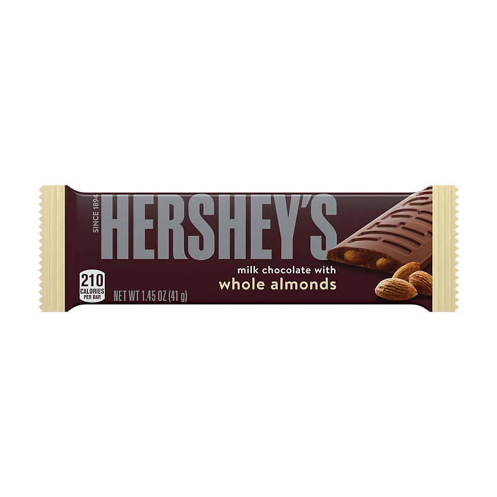Calories in Hershey's Milk Chocolate Bar with Almonds, 1.45 oz