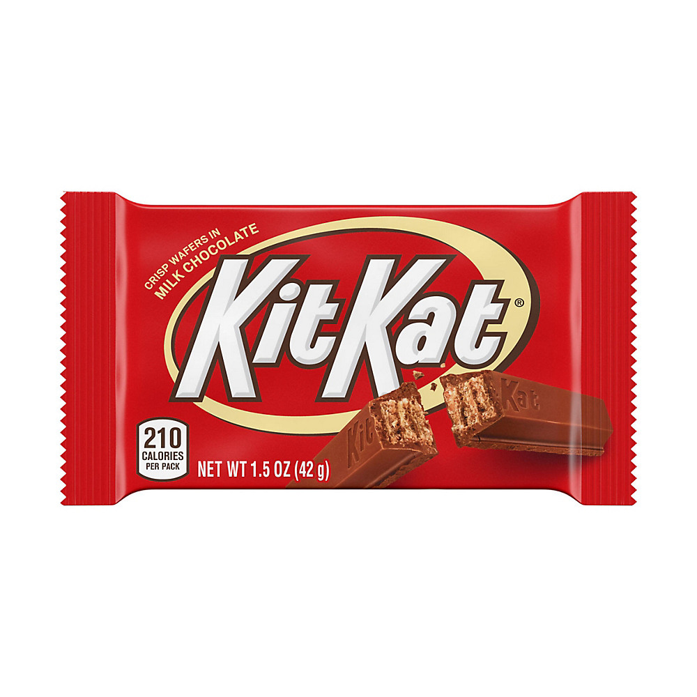 Calories in Kit Kat Milk Chocolate Wafer Candy Individually Wrapped Bar, 1.5 oz