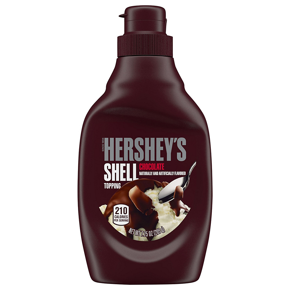 Calories in Hershey's Chocolate Flavored Shell Topping, 7.25 oz