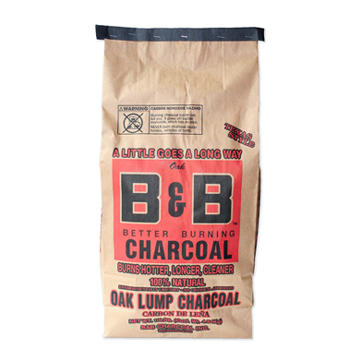 B&B Charcoal Oak Lump Charcoal, 10 lb