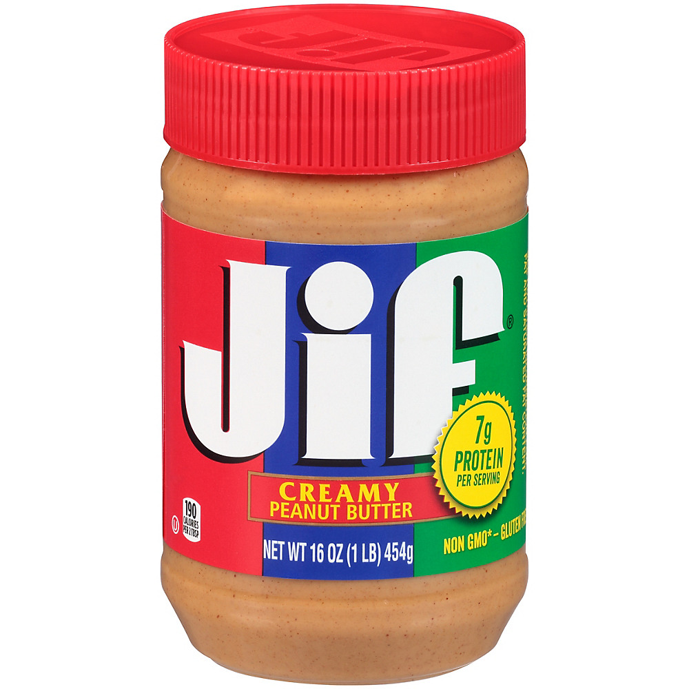 Calories in Jif Creamy Peanut Butter, 16 oz