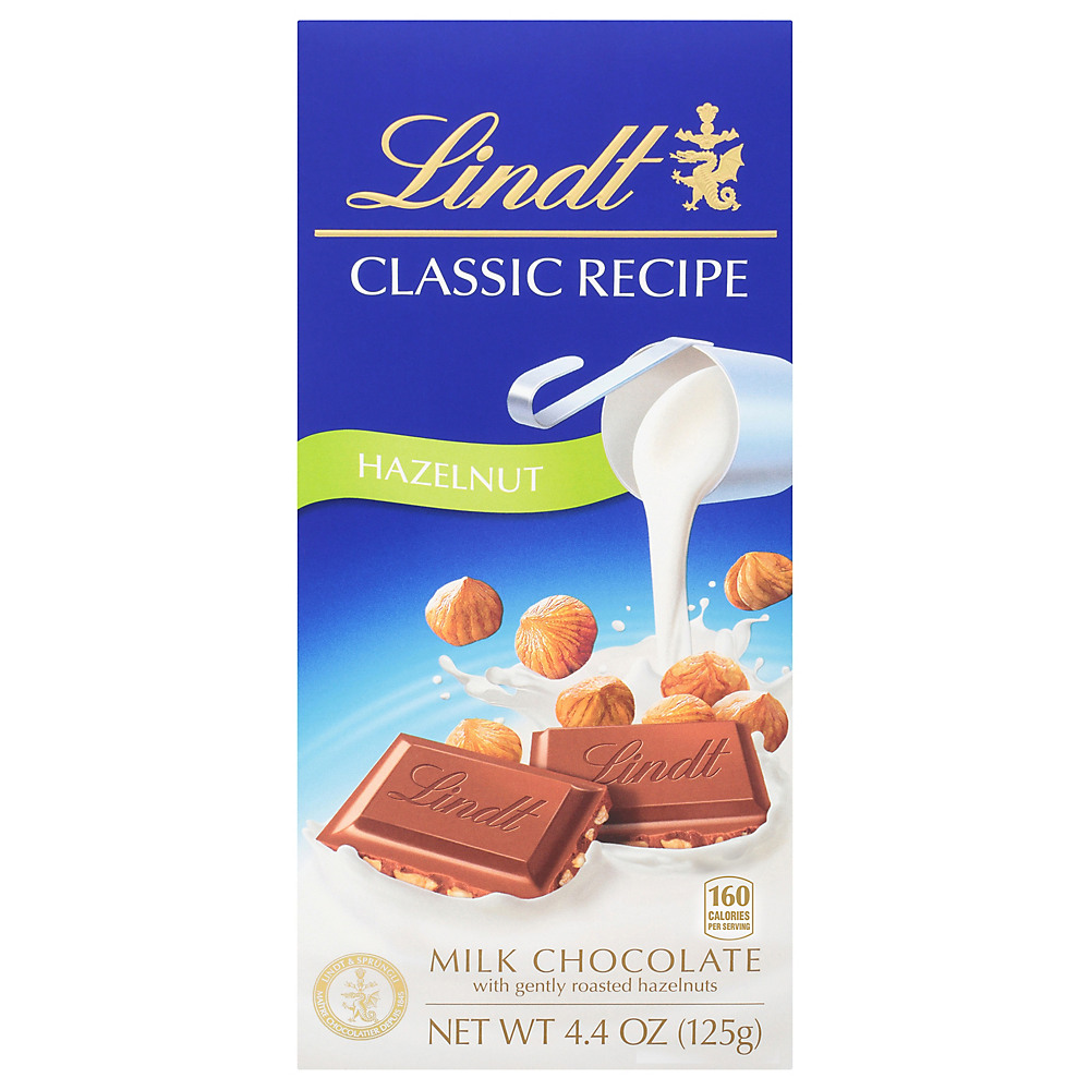 Calories in Lindt Classic Recipe Hazelnut Milk Chocolate, 4.4 oz