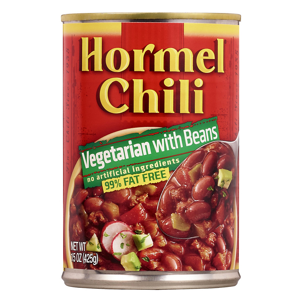 Calories in Hormel 99% Fat Free Vegetarian Chili with Beans, 15 oz