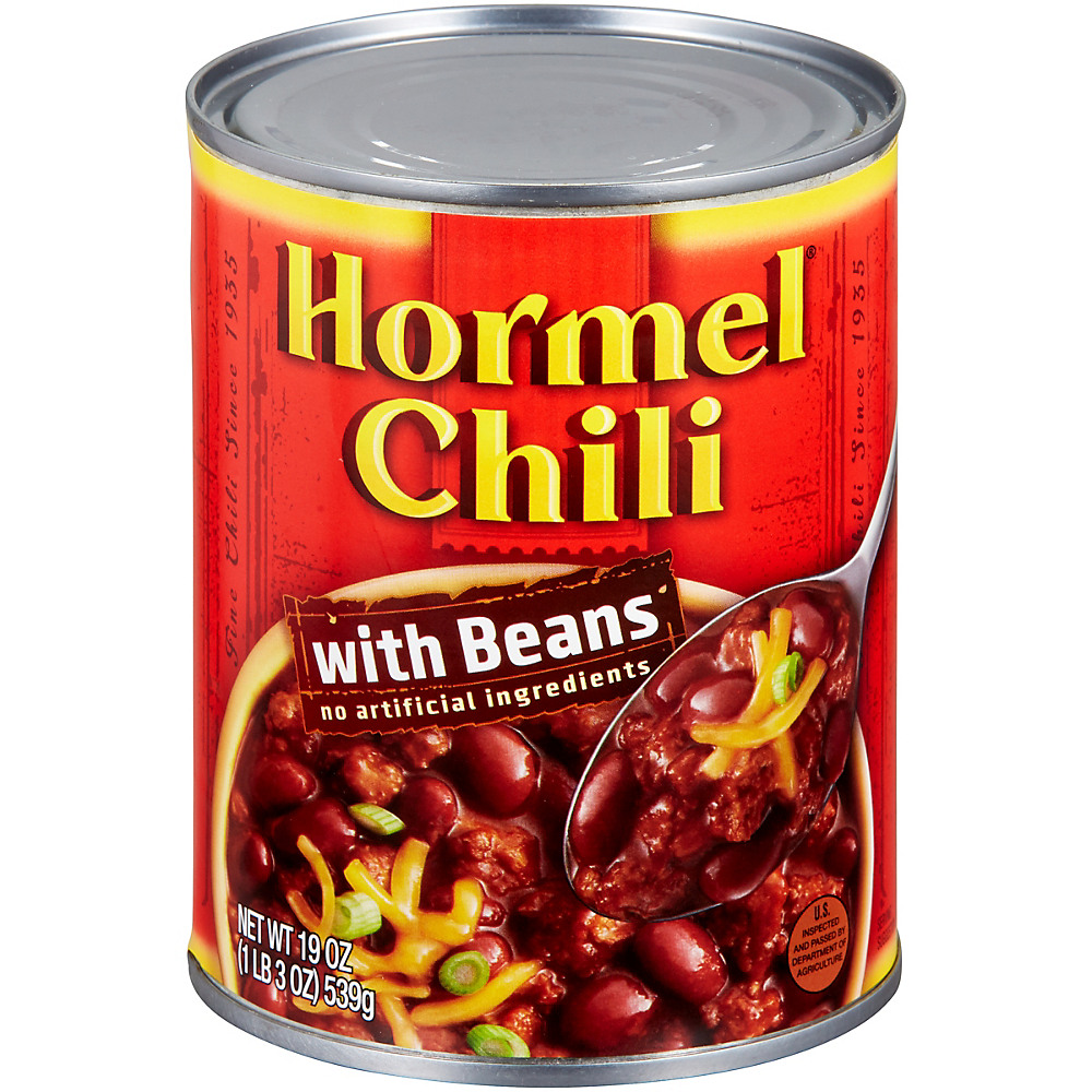 Calories in Hormel Chili with Beans, 19 oz