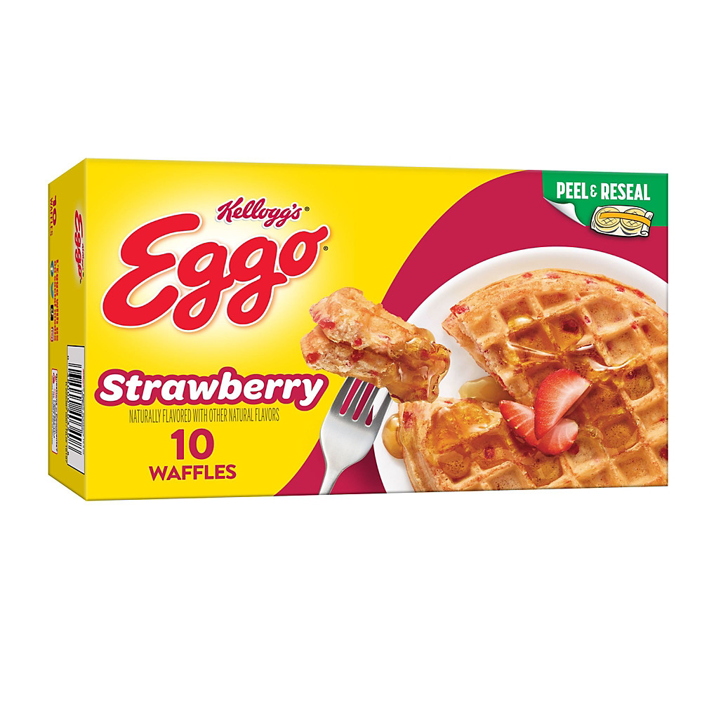 Calories in Kellogg's Eggo Strawberry Waffles , 10 ct