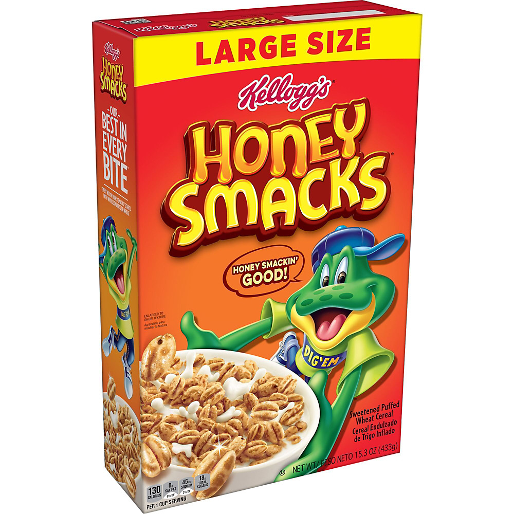 Calories in Kellogg's Honey-Smacks Breakfast Cereal, 15.3 oz