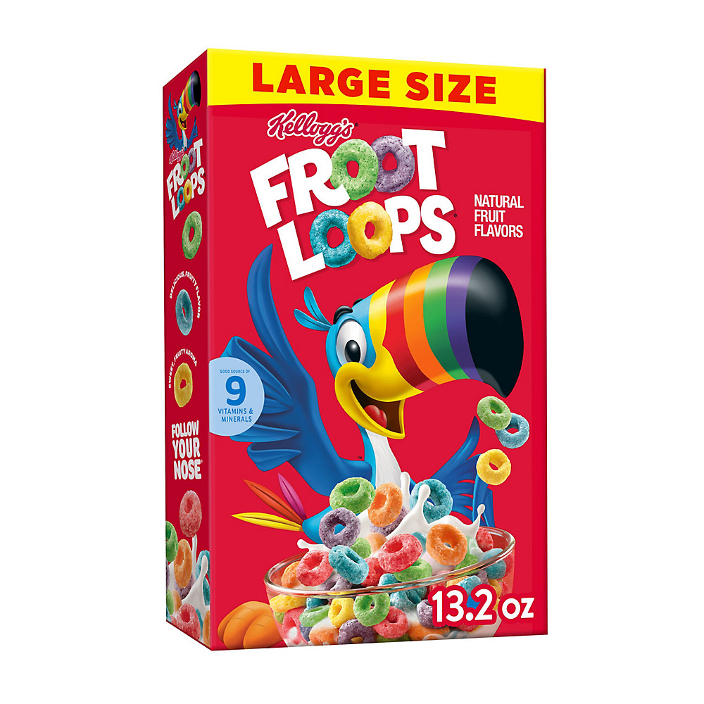 Calories in Kellogg's Froot Loops Fruit Flavored Breakfast Cereal, 14.7 oz