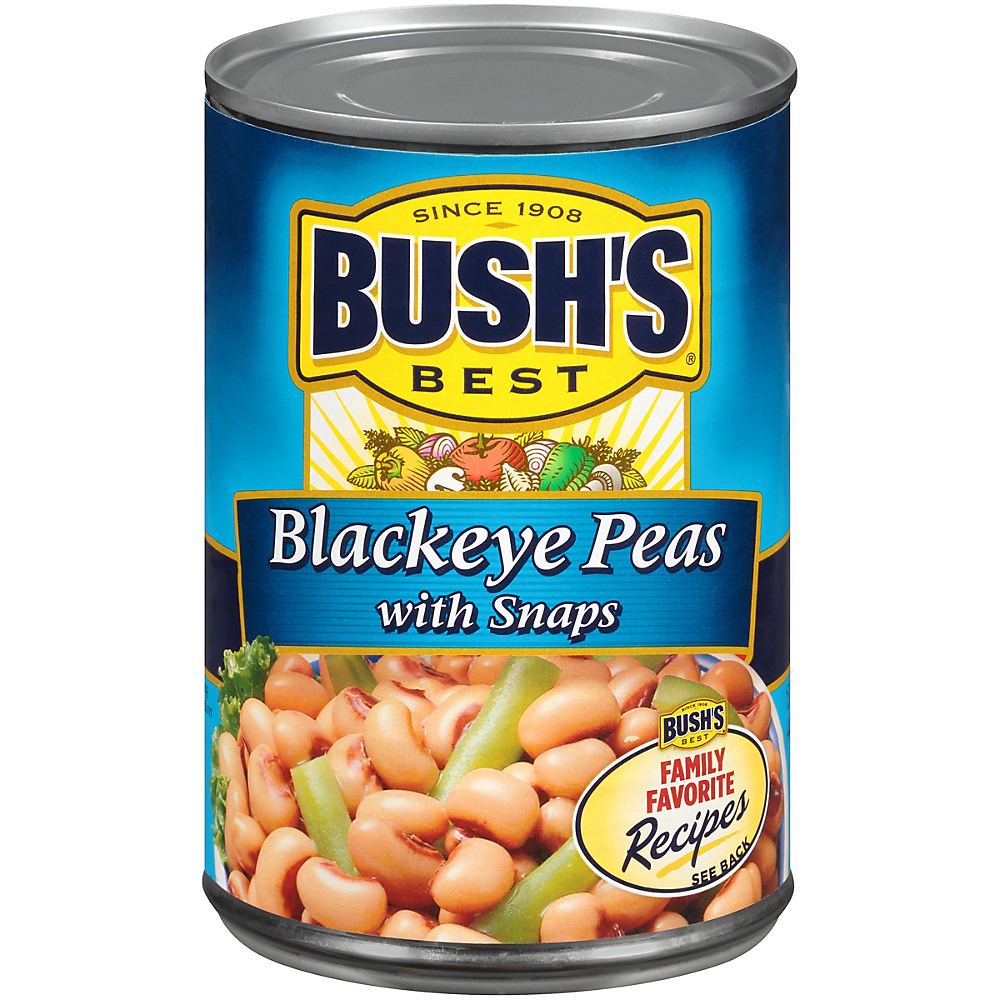 Calories in Bush's Best Blackeye Peas with Snaps, 15.8 oz