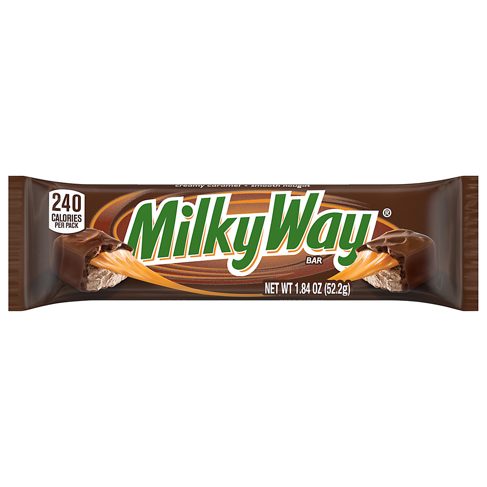 Calories in Milky Way Milk Chocolate Singles Size Candy Bars, 1.84 oz