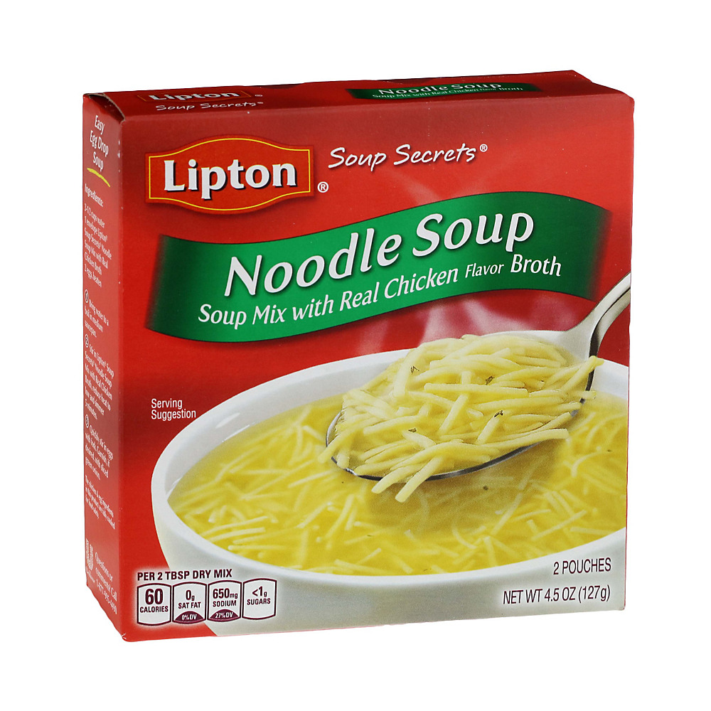 Calories in Lipton Soup Secrets Noodle Soup Mix Noodle Soup, 4.5 oz