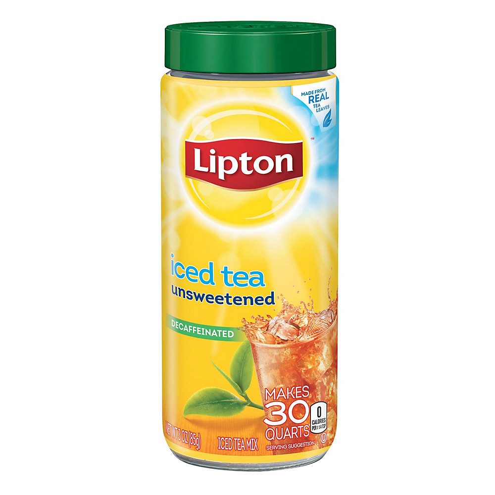 Calories in Lipton Decaffeinated Unsweetened Instant Iced Tea, 3 oz