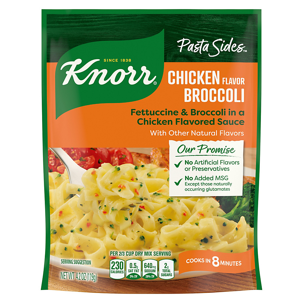 Calories in Knorr Pasta Sides Chicken Broccoli Pasta Side Dish, 4.2 oz