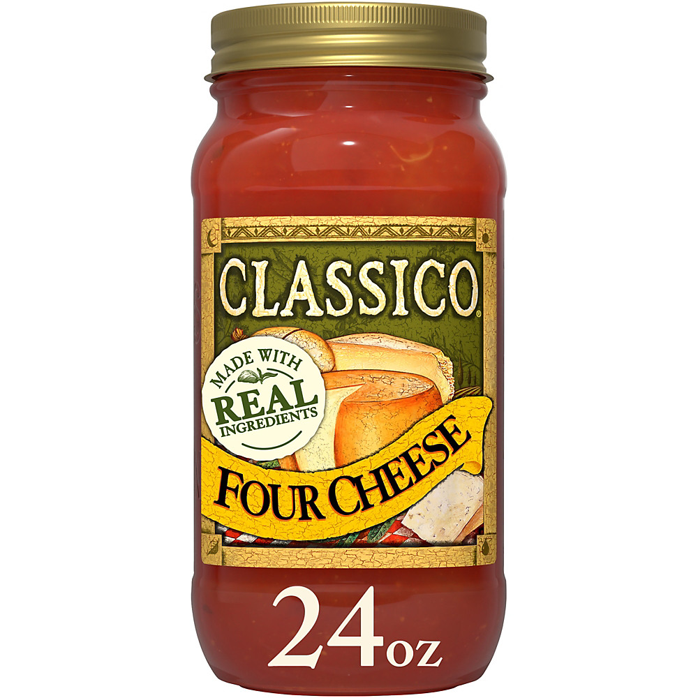 Calories in Classico Four Cheese Pasta Sauce, 24 oz
