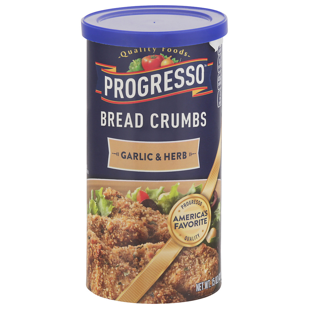 Calories in Progresso Garlic and Herb Bread Crumbs, 15 oz