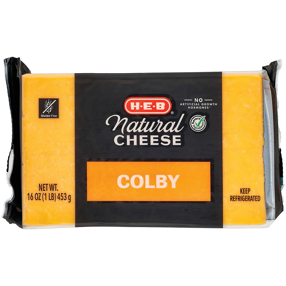 Calories in H-E-B Select Ingredients Colby Cheese, 16 oz