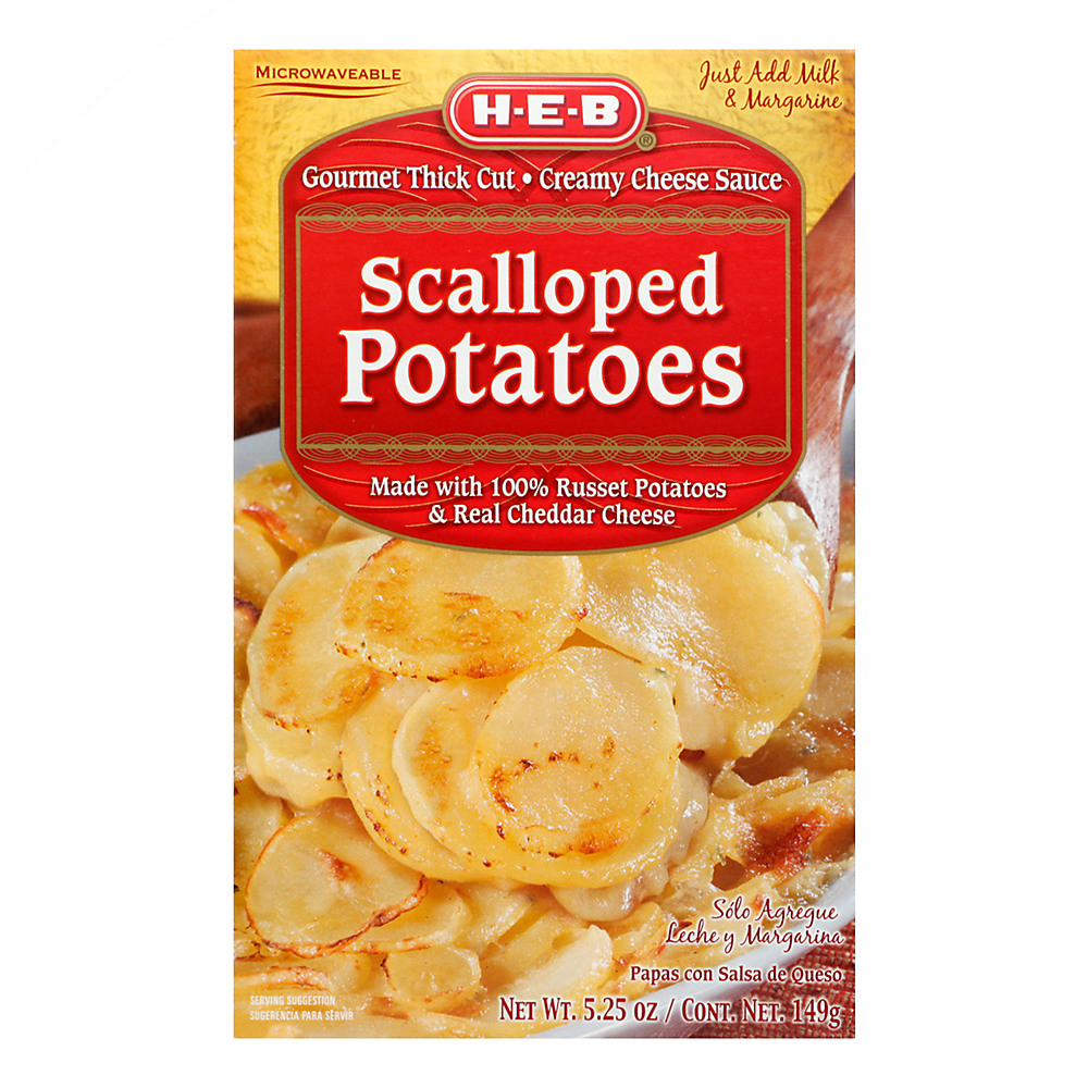 Calories in H-E-B Scalloped Potatoes, 5.25 oz