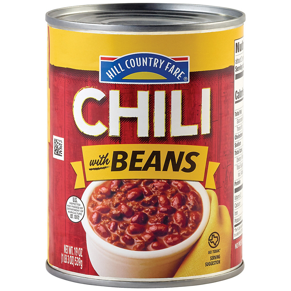 Calories in Hill Country Fare Chili with Beans, 19 oz