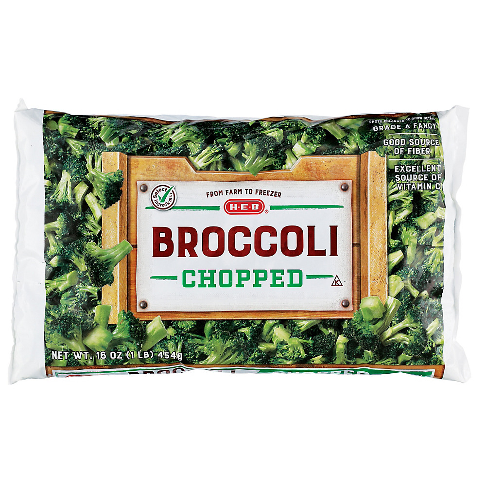 Calories in H-E-B Select Ingredients Chopped Broccoli, 16 oz