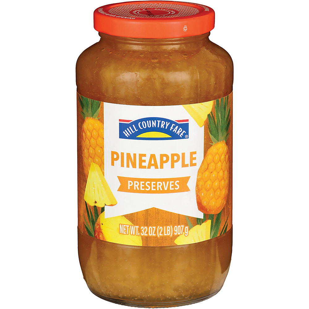 Calories in Hill Country Fare Pineapple Preserves, 32 oz