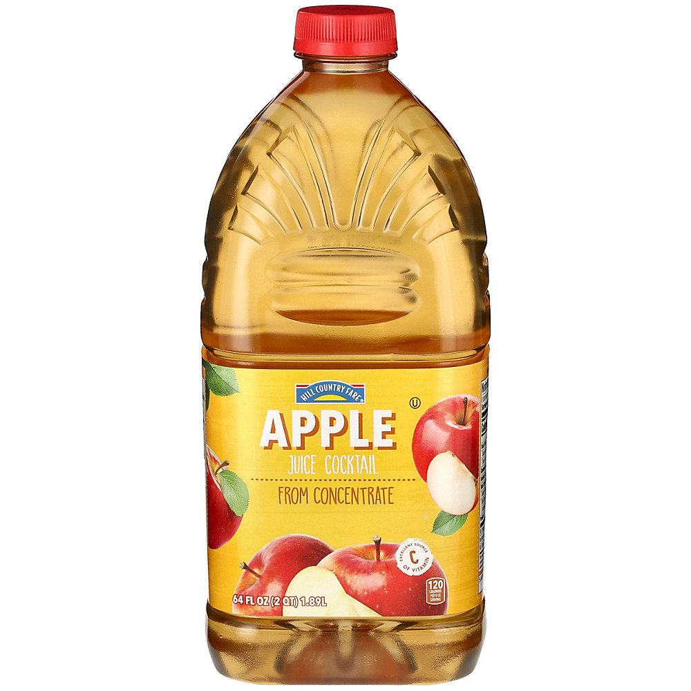 Calories in Hill Country Fare Apple Juice Cocktail, 64 oz