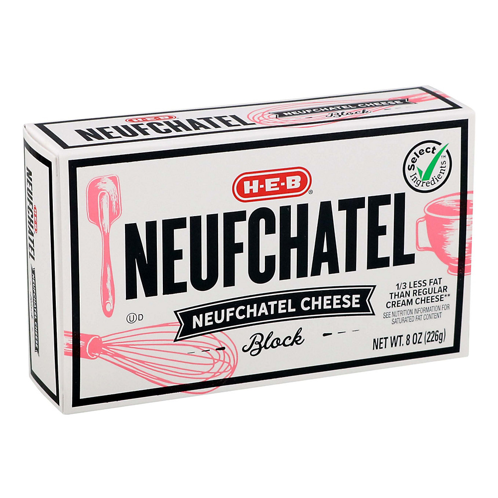 Calories in H-E-B Neufchatel Cheese, 8 oz