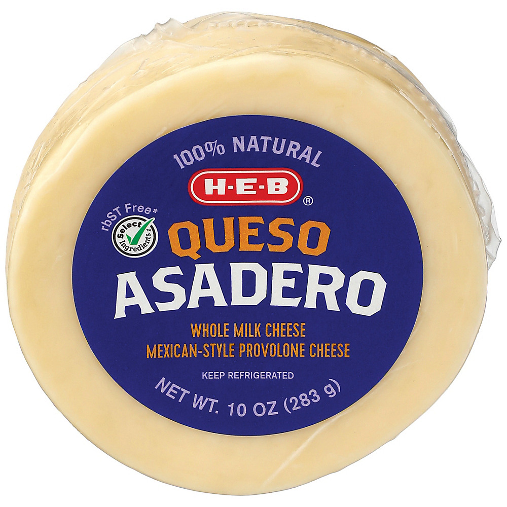 Calories in H-E-B Queso Asadero Cheese, 10 oz