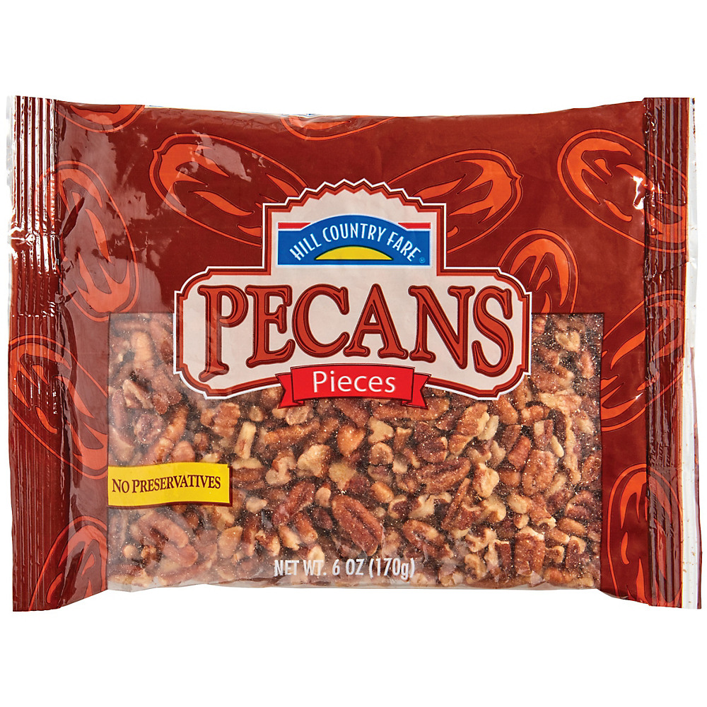 Calories in Hill Country Fare Pecan Pieces, 6 oz