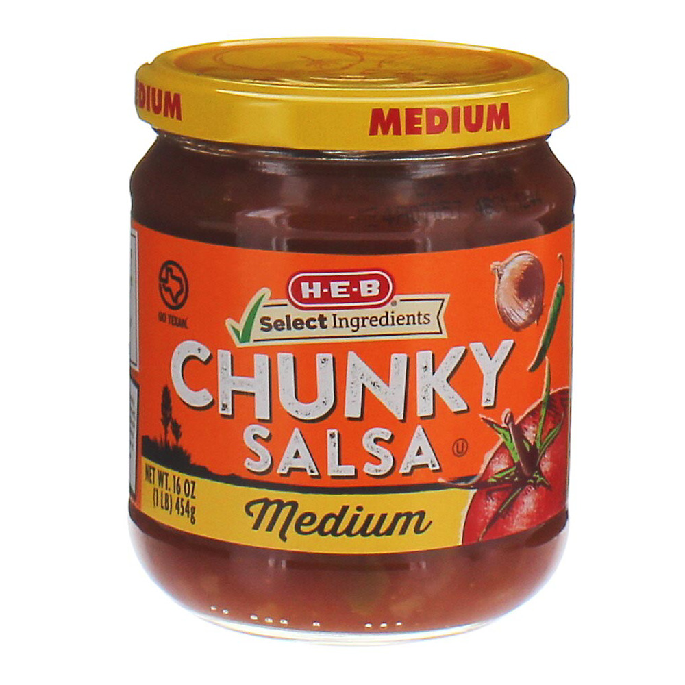 Calories in H-E-B Medium Chunky Salsa, 16 oz