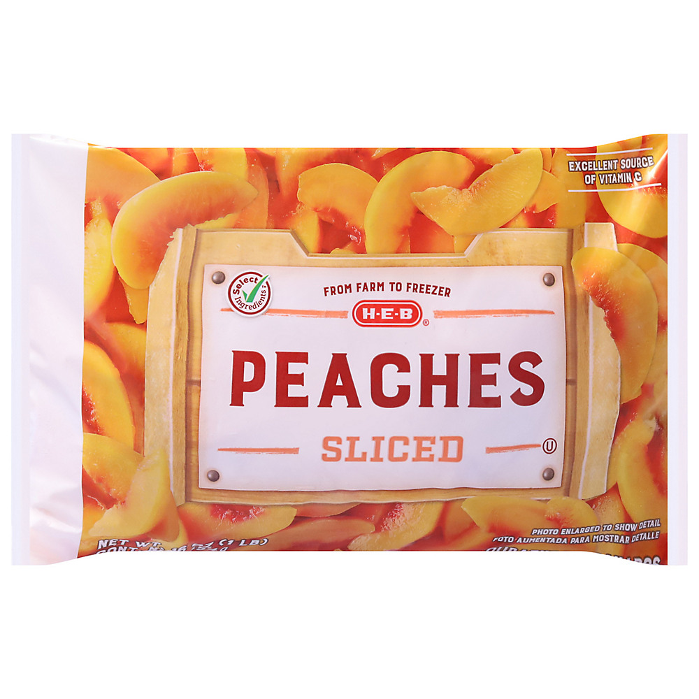 Calories in H-E-B Select Ingredients Sliced Peaches, 16 oz