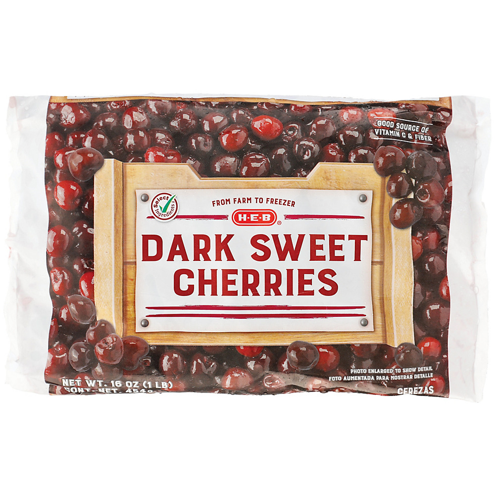 Calories in H-E-B No Sugar Added Dark Sweet Cherries, 16 oz
