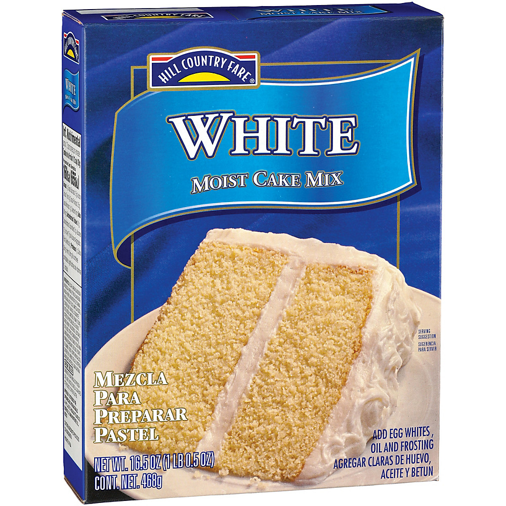 Calories in Hill Country Fare White Moist Cake Mix, 16.5 oz