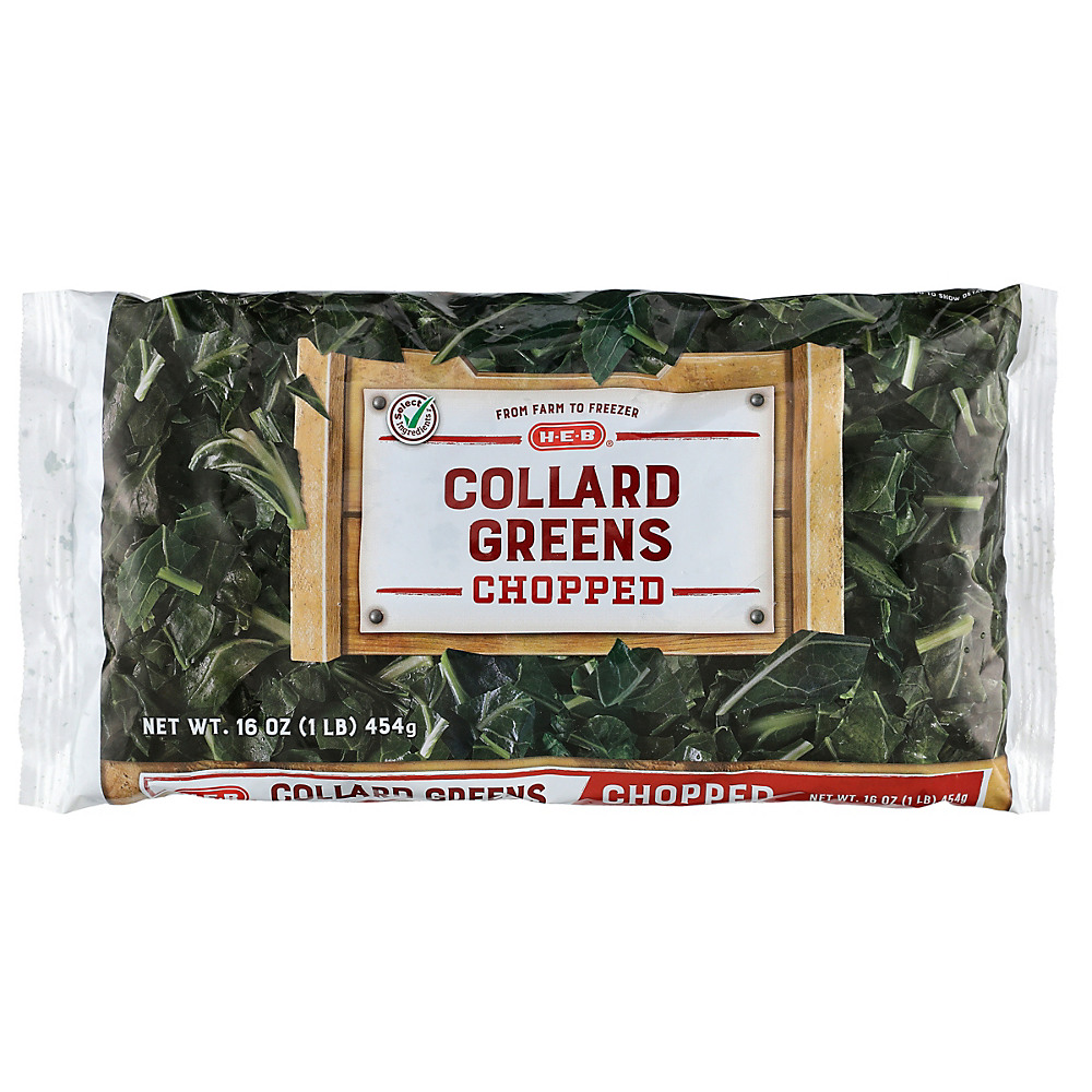 Calories in H-E-B Select Ingredients Chopped Collard Greens, 16 oz