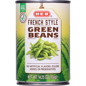 H-E-B French Style Green Beans, 14.25 oz