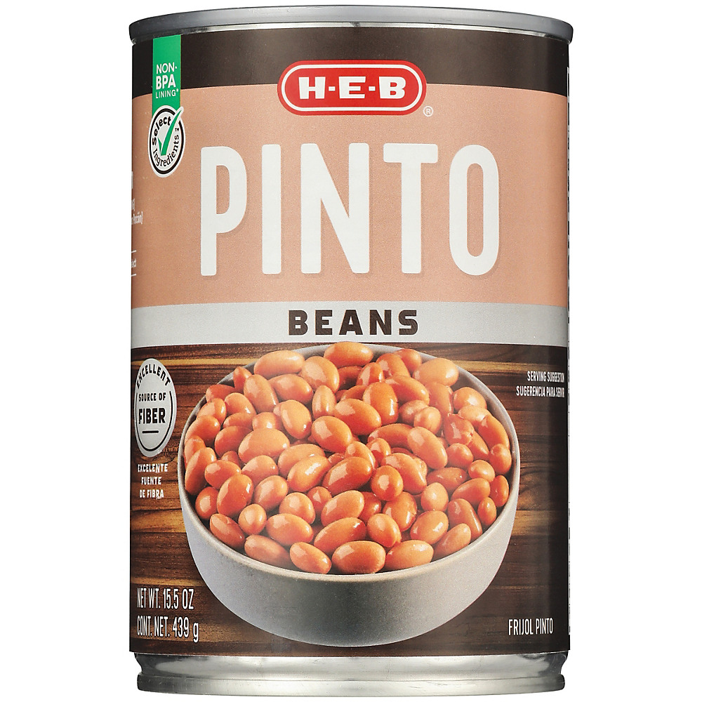 Calories in H-E-B Pinto Beans, 15.5 oz