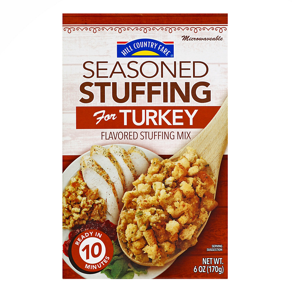 Calories in Hill Country Fare Seasoned Stuffing for Turkey, 6 oz