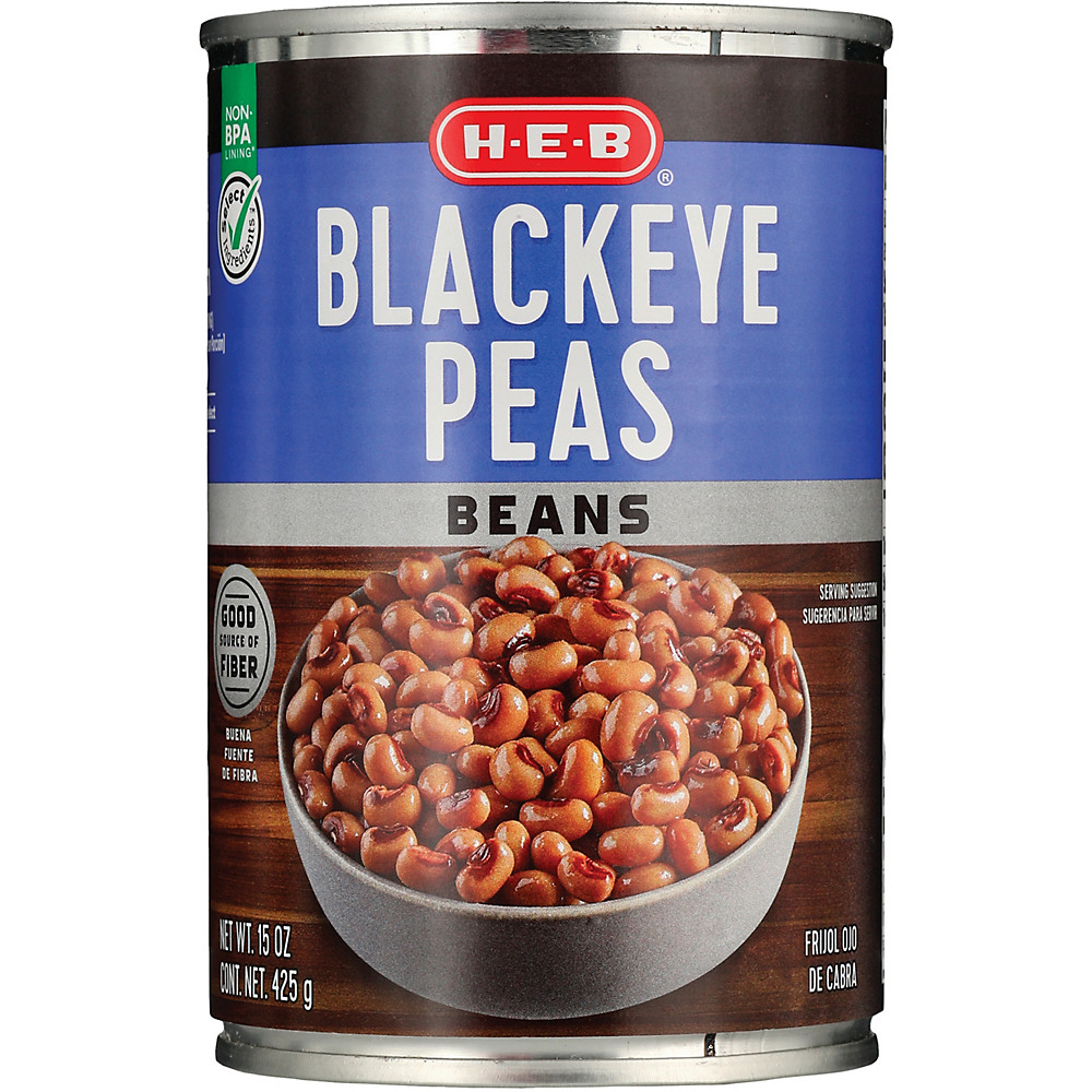 Calories in H-E-B Blackeye Peas, 15.5 oz