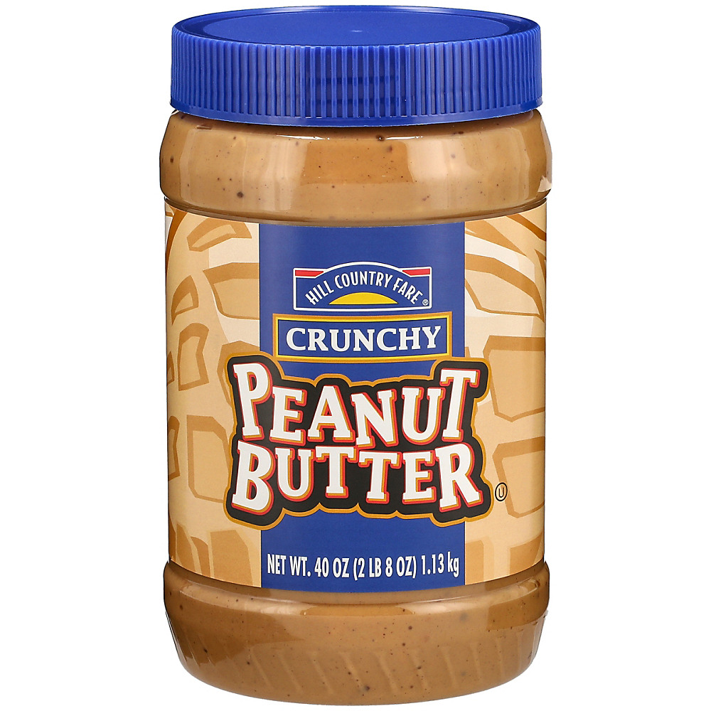 Calories in Hill Country Fare Crunchy Peanut Butter, 40 oz