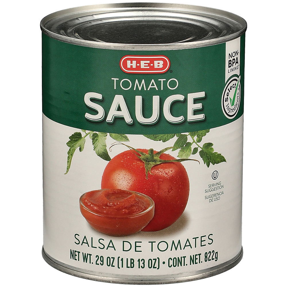 Calories in H-E-B Select Ingredients Tomato Sauce, 29 oz
