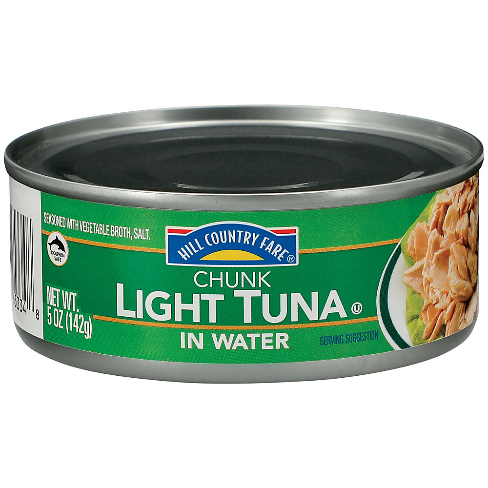 Calories in Hill Country Fare Chunk Light Tuna in Water, 5 oz