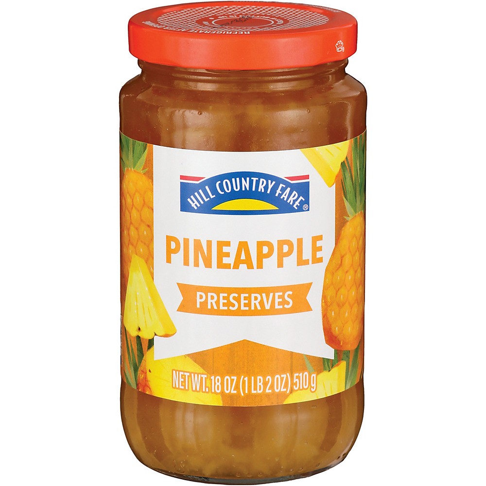 Calories in Hill Country Fare Pineapple Preserves, 18 oz