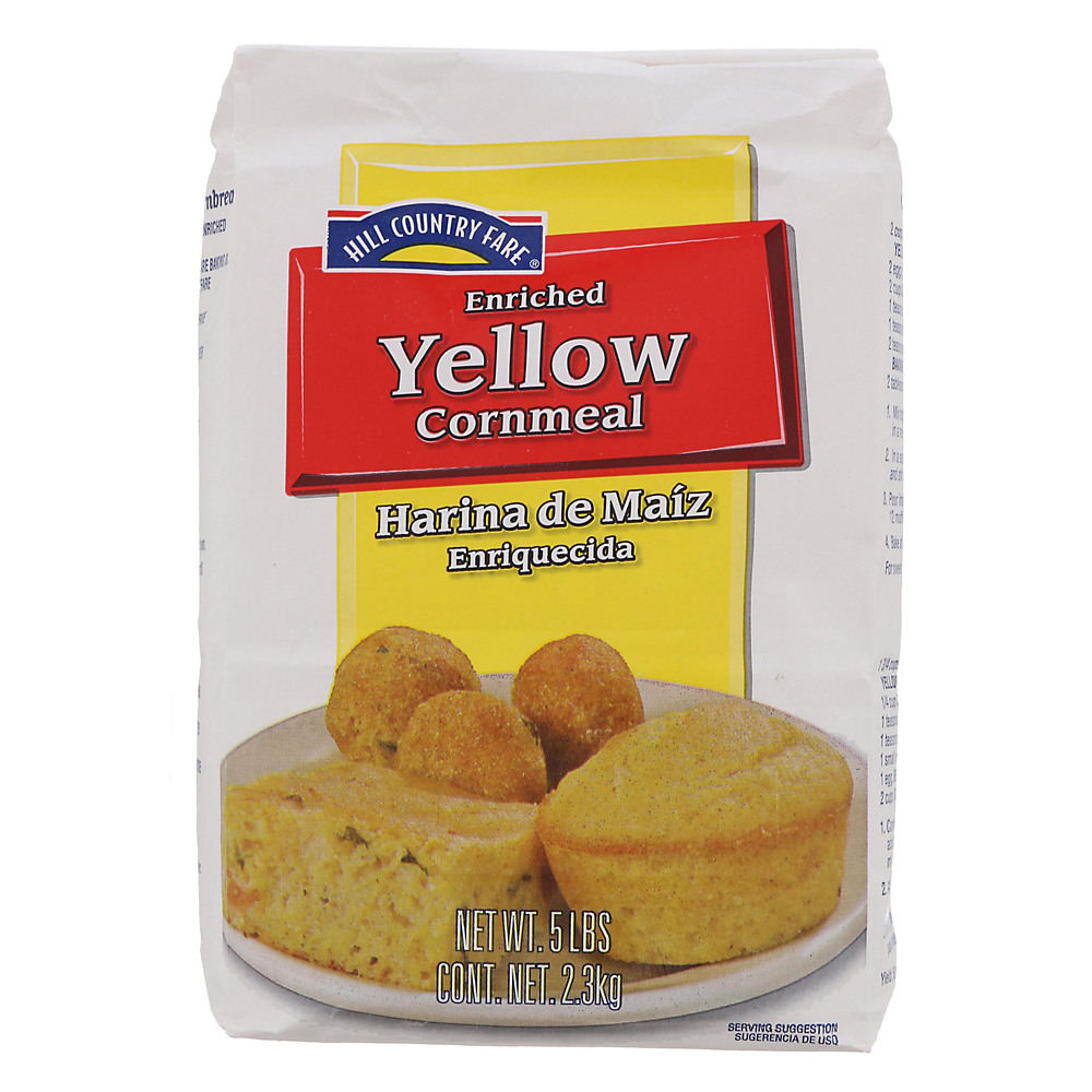 Calories in Hill Country Fare Enriched Yellow Cornmeal, 5 lb