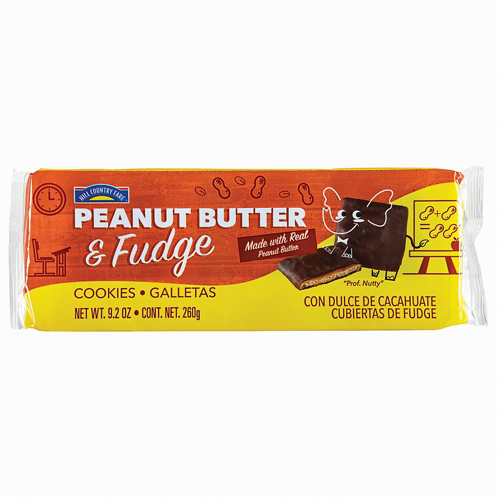 Calories in Hill Country Fare Peanut Butter & Fudge Cookies, 9.2 oz