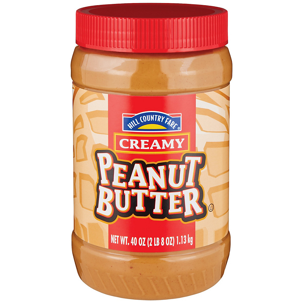 Calories in Hill Country Fare Creamy Peanut Butter, 40 oz