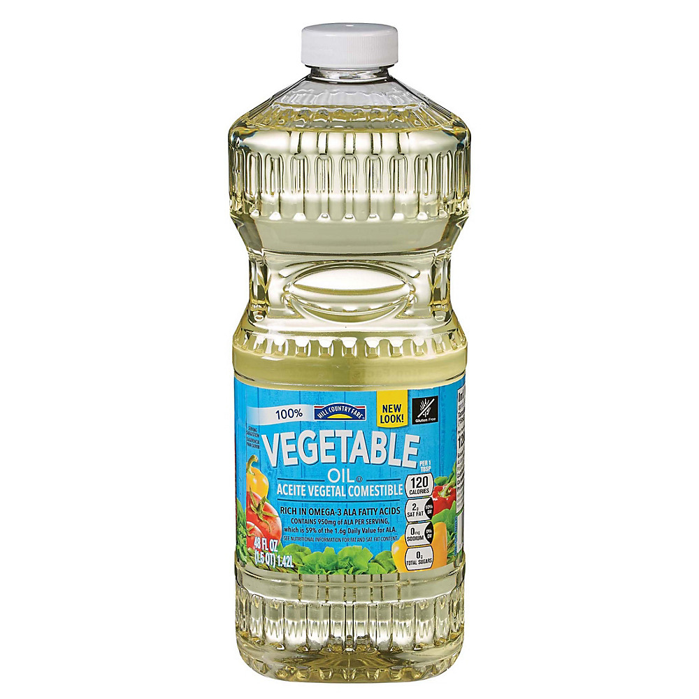 Calories in Hill Country Fare Vegetable Oil, 48 oz