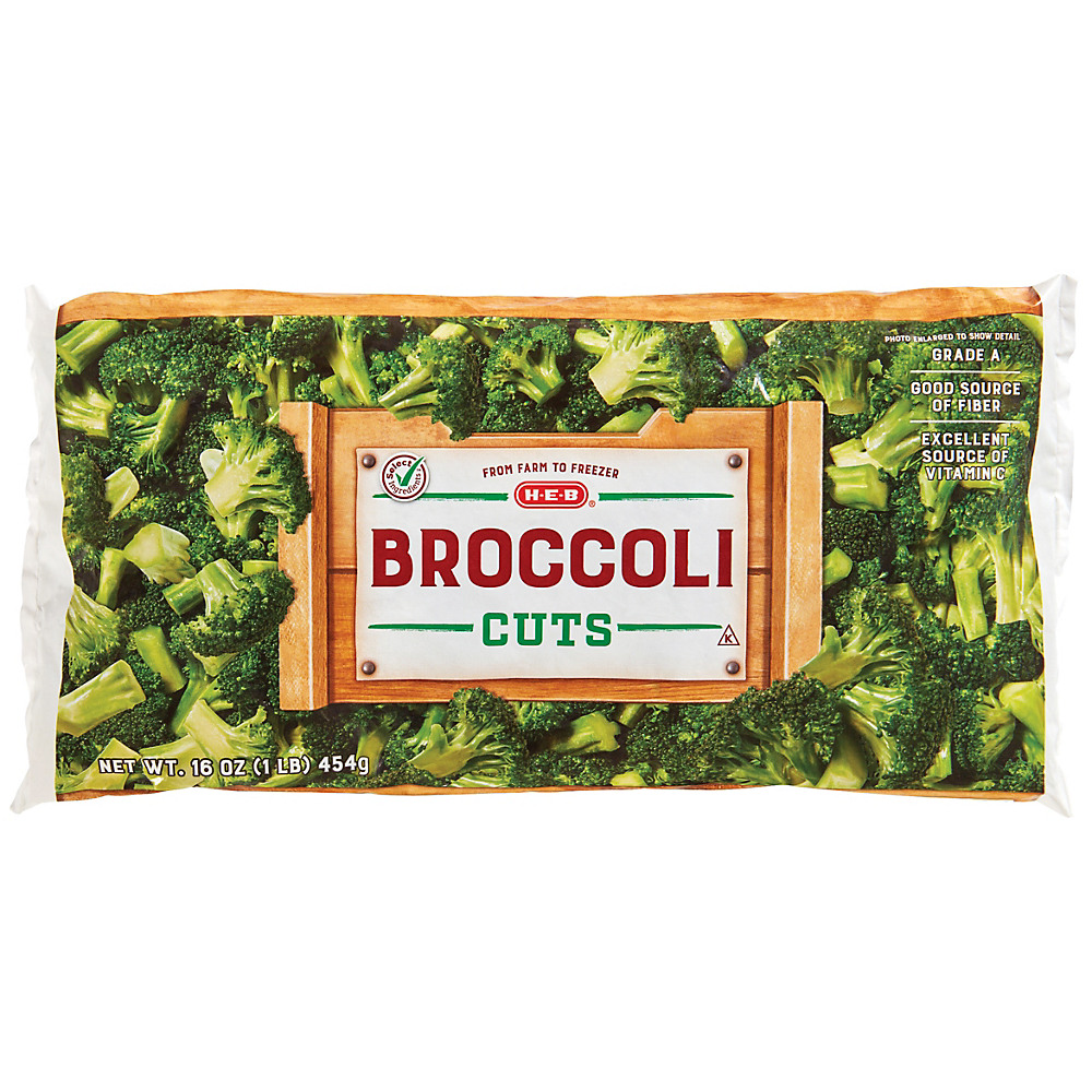 Calories in H-E-B Select Ingredients Broccoli Cuts, 16 oz