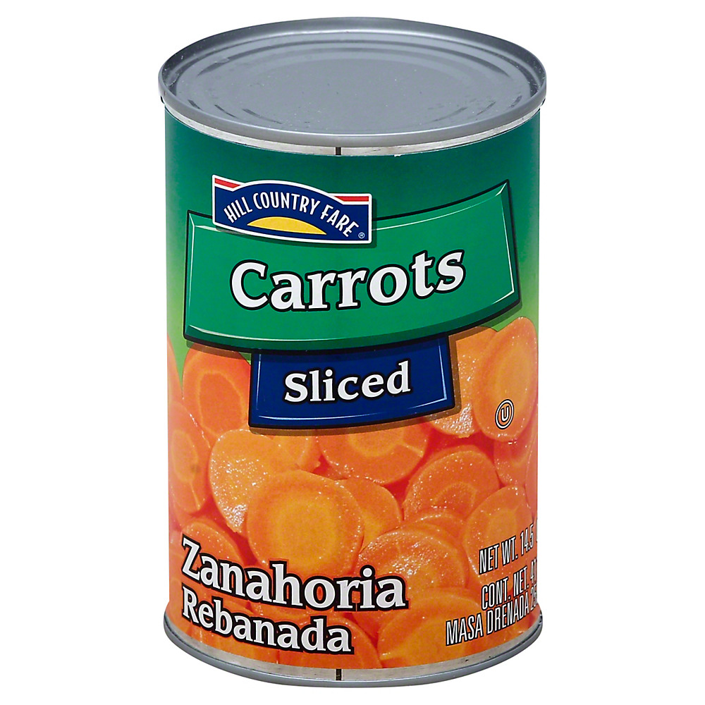 Calories in Hill Country Fare Sliced Carrots, 14.5 oz