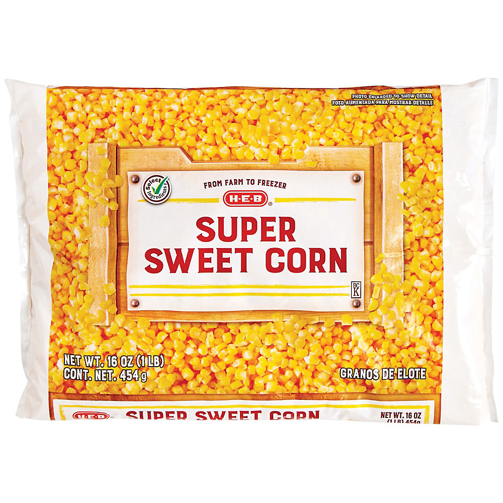 Calories in H-E-B Select Ingredients Super Sweet Corn, 16 oz